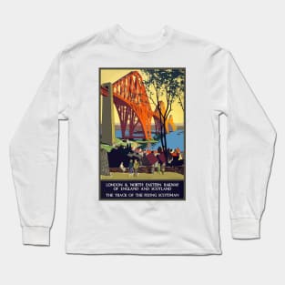 The Flying Scotsman - Vintage Travel Poster Long Sleeve T-Shirt